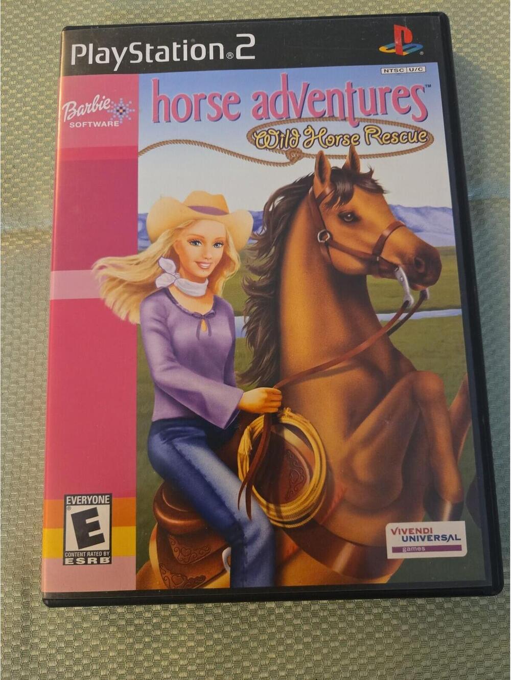 Barbie Horse Adventures: Wild Horse Rescue - PlayStation 2 Complete with Manual